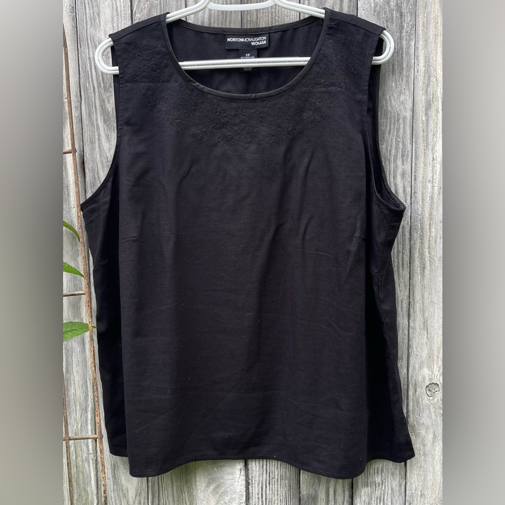 Norton Mcnaughton Black Women’s Top Size 1X
